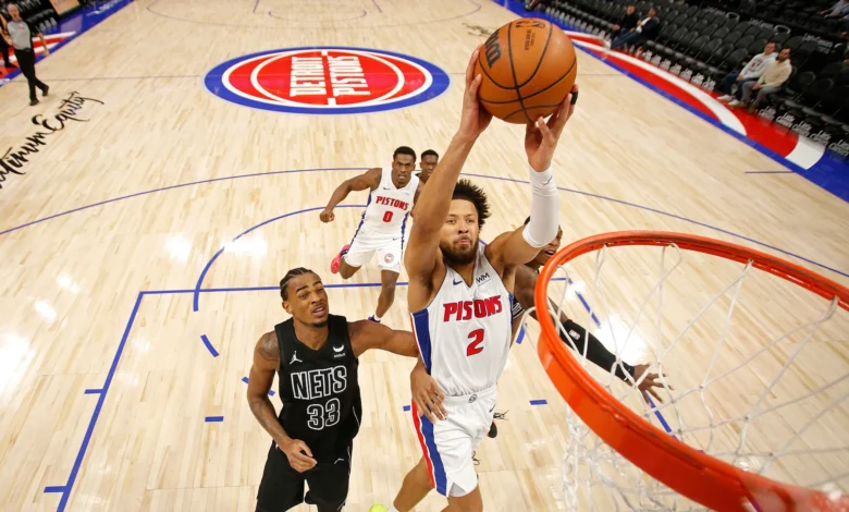 detroit pistons vs brooklyn nets match player stats