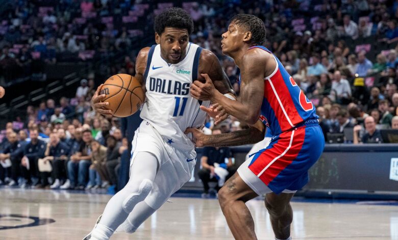 detroit pistons vs dallas mavericks match player stats