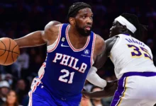 76ers vs lakers match player stats