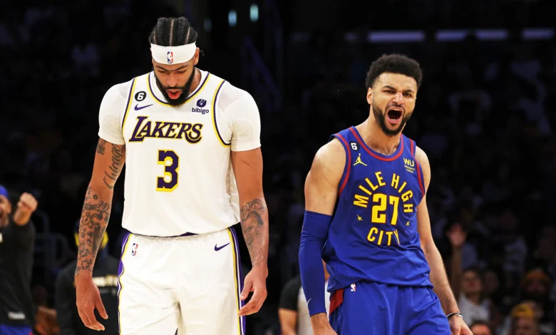 denver nuggets vs lakers stats